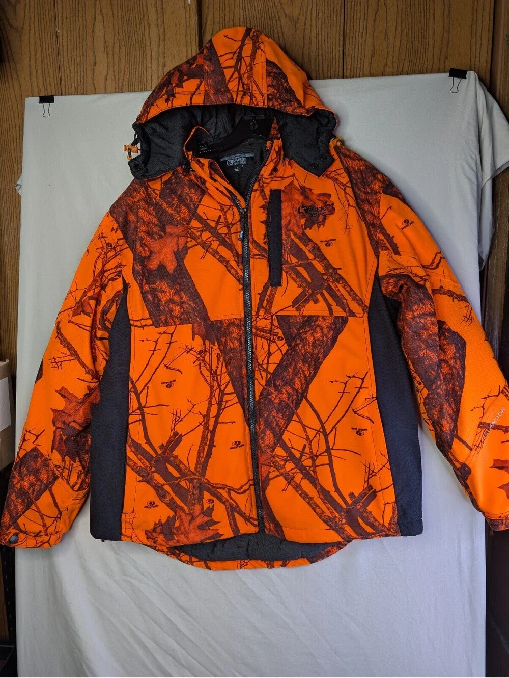 Gander Mountain Guide Series Orange and Brown Camouflage Hunting Jacket